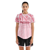Women Soccer Jersey with Short, Customize Name Number Shirt, Football Training Kit Lava Pink